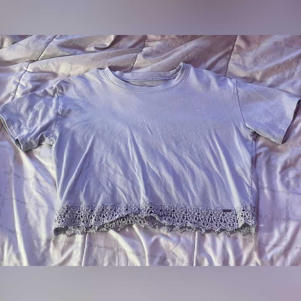 Hollister Baby Blue Crop Top